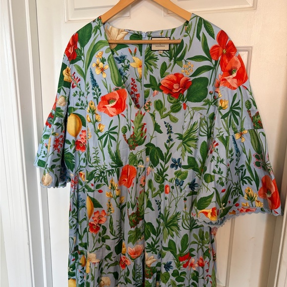 Tuckernuck Blue Blooming Botanical Garden Ginger Maxi XXXL - Picture 11 of 13